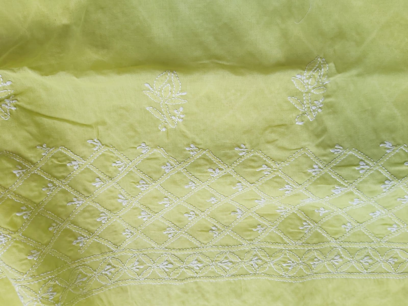 Lime Green Cotton Full Set