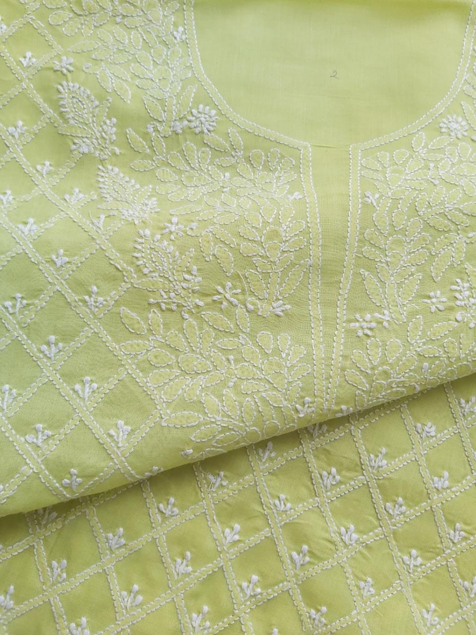 Lime Green Cotton Full Set