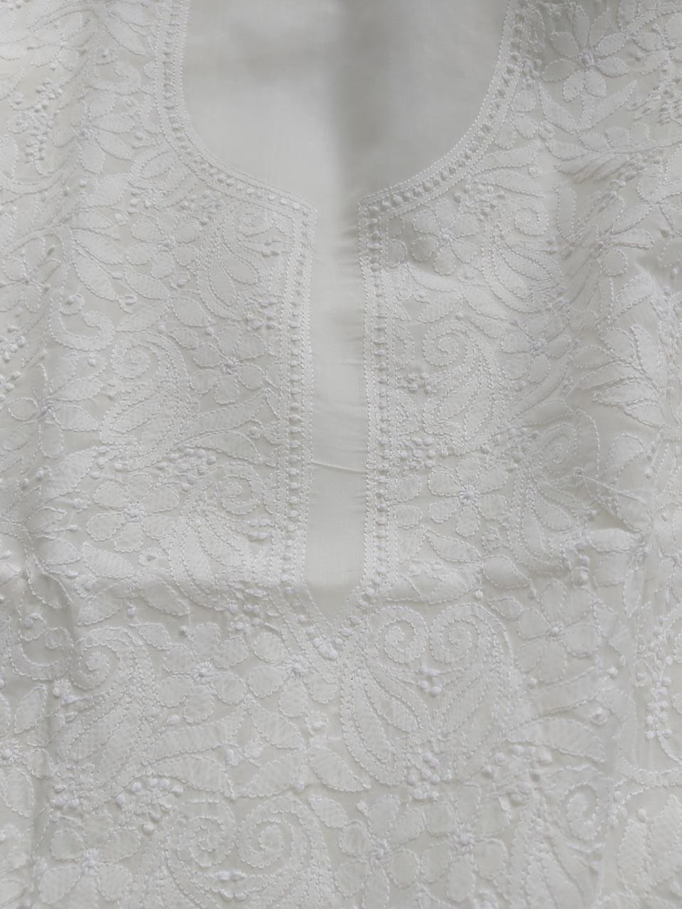 Off white Cotton Jaalwork