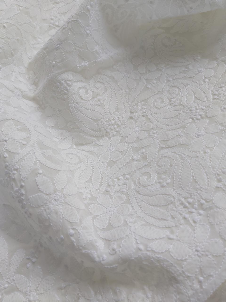 Off white Cotton Jaalwork