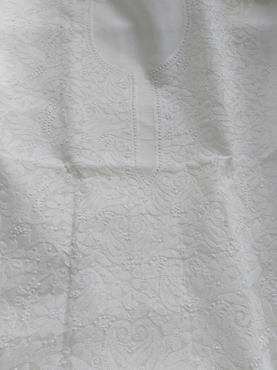 Off white Cotton Jaalwork