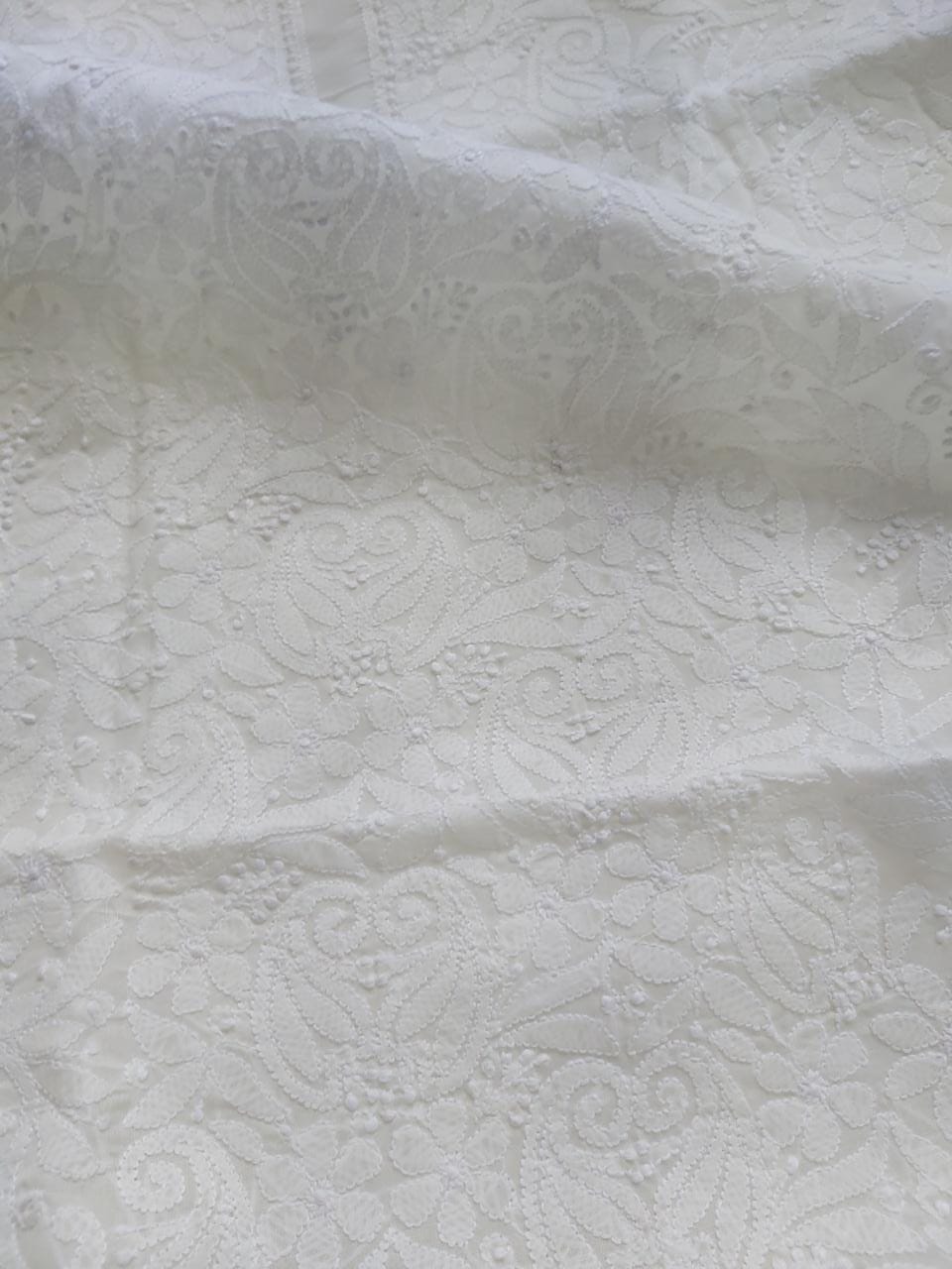 Off white Cotton Jaalwork