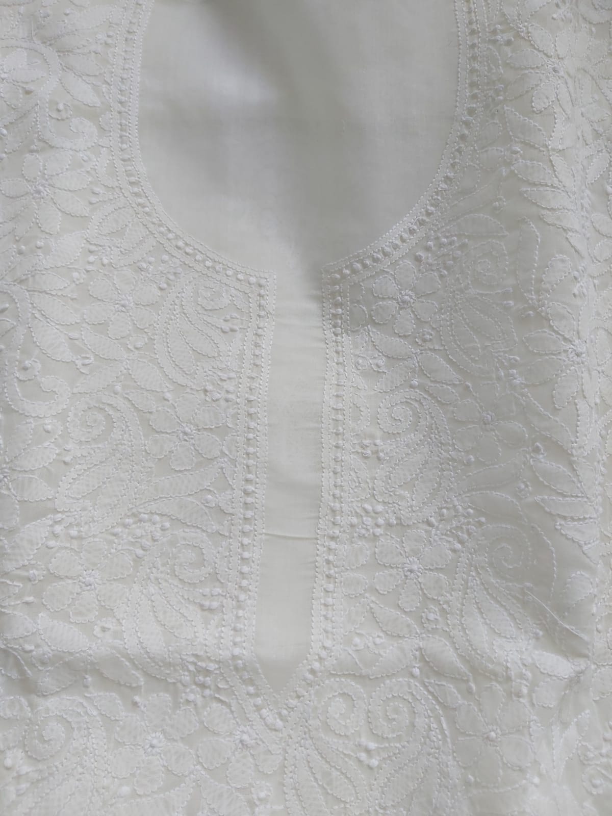 Off white Cotton Jaalwork