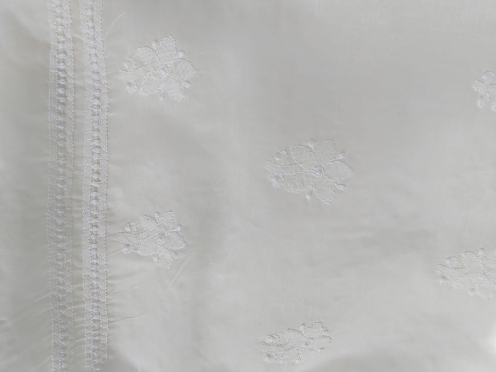 Off white Cotton Jaalwork