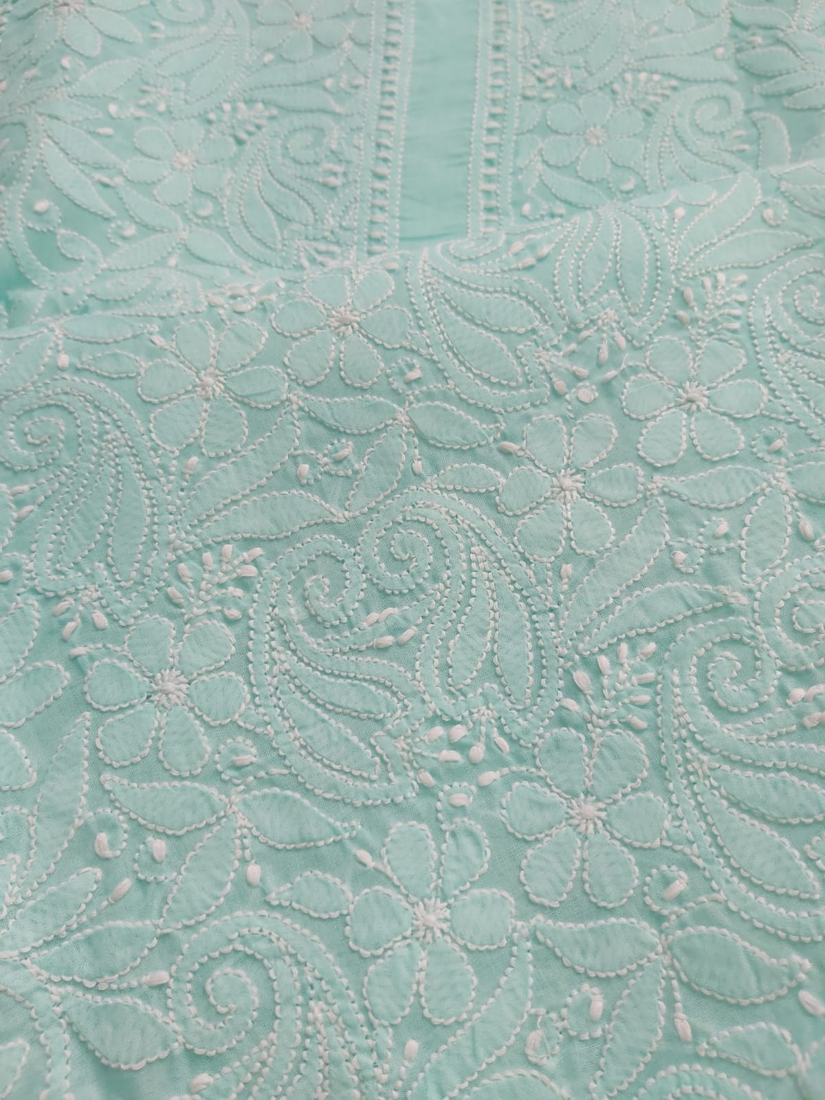 Sea Green Jaalwork Kurta