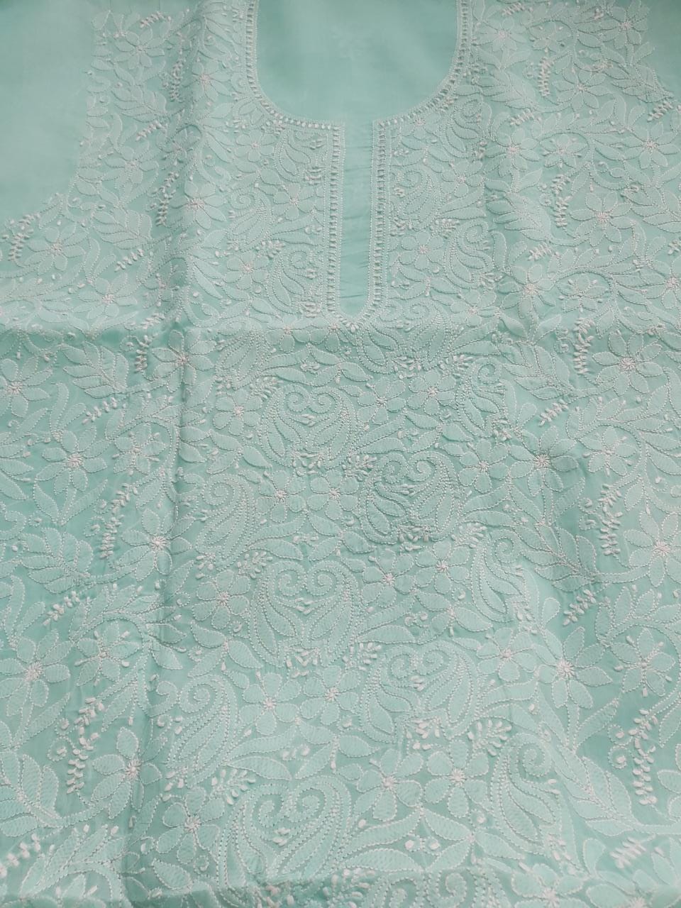 Sea Green Jaalwork Kurta