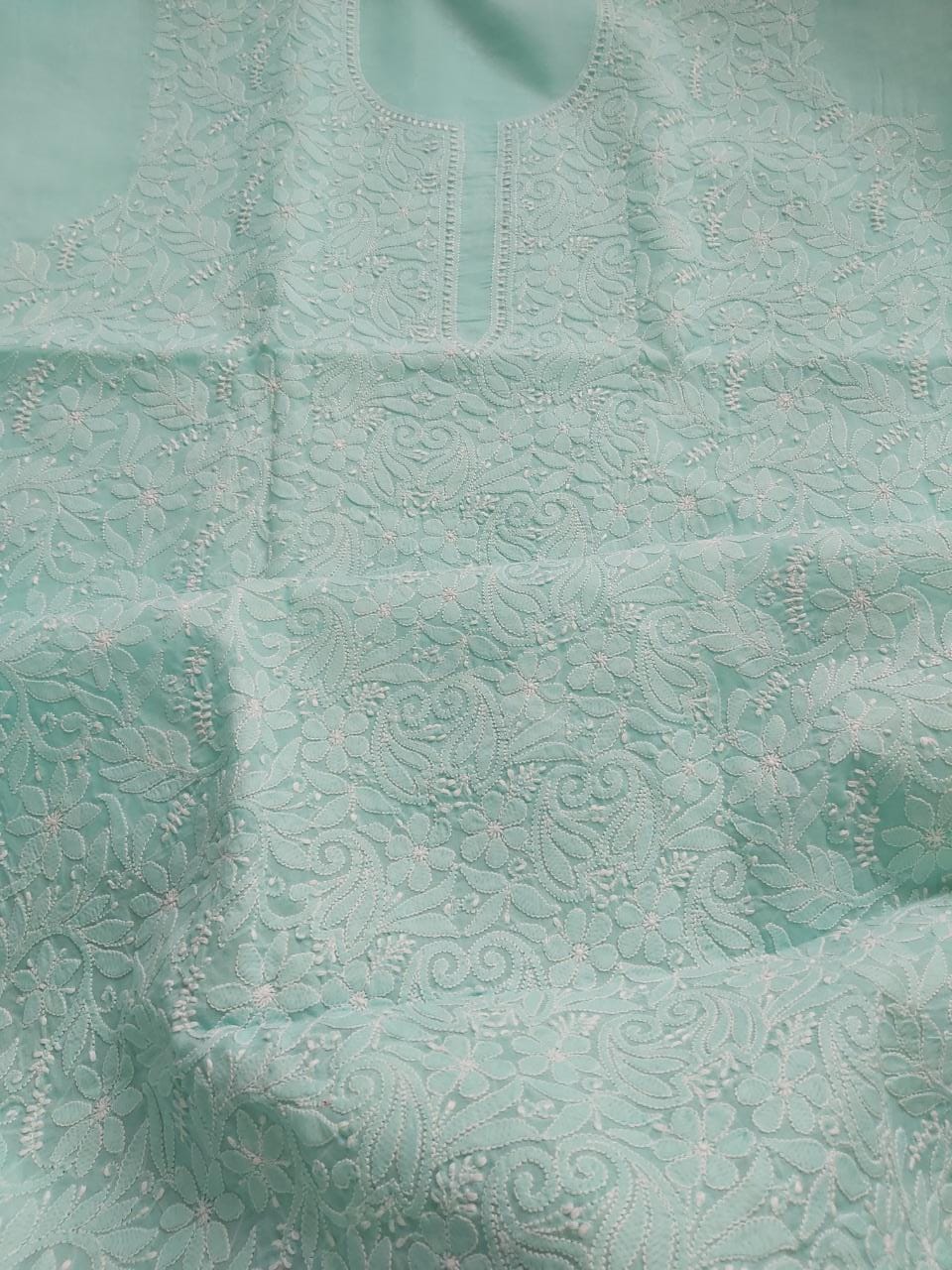 Sea Green Jaalwork Kurta