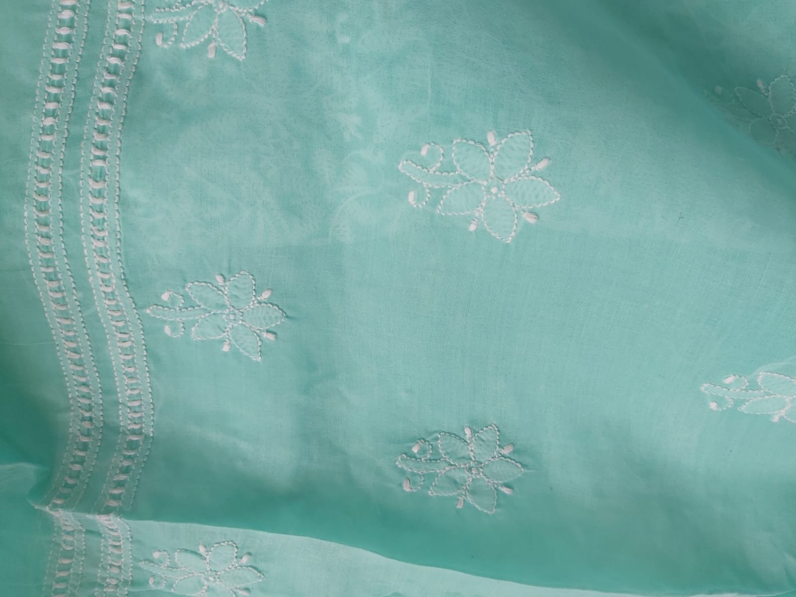 Sea Green Jaalwork Kurta