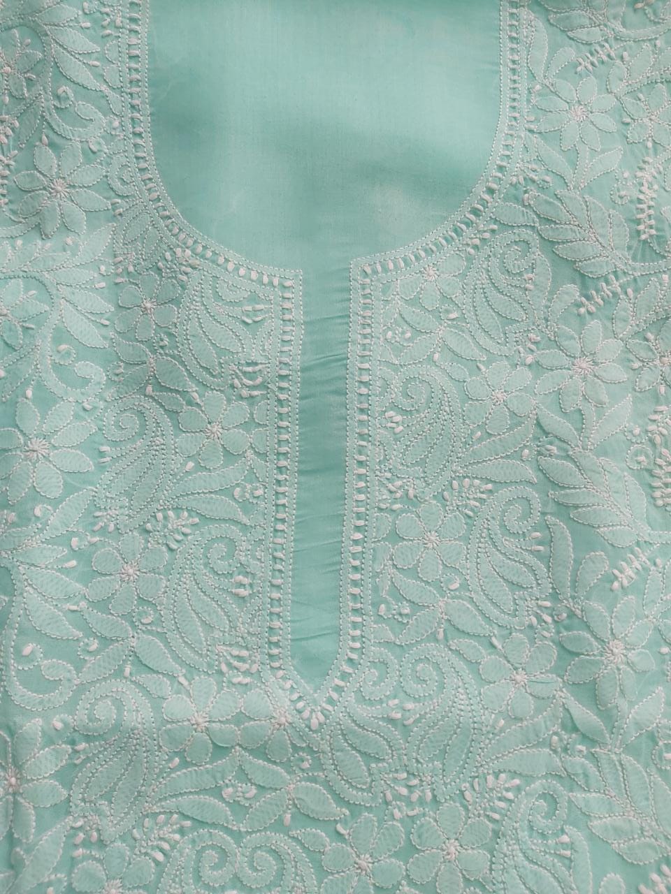 Sea Green Jaalwork Kurta