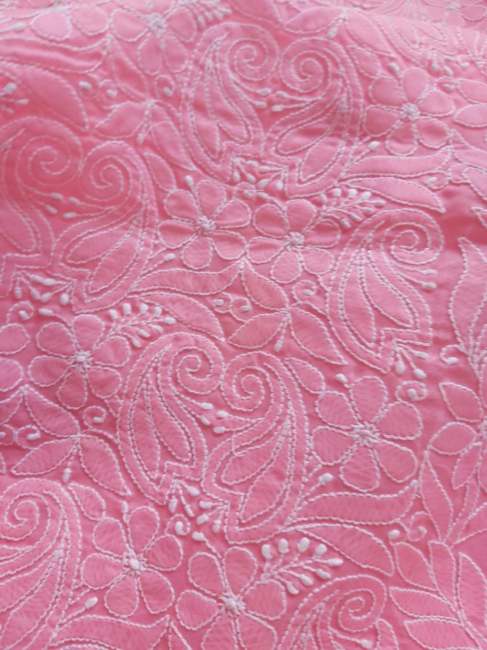 Carrot color cotton Jaalwork Kurta