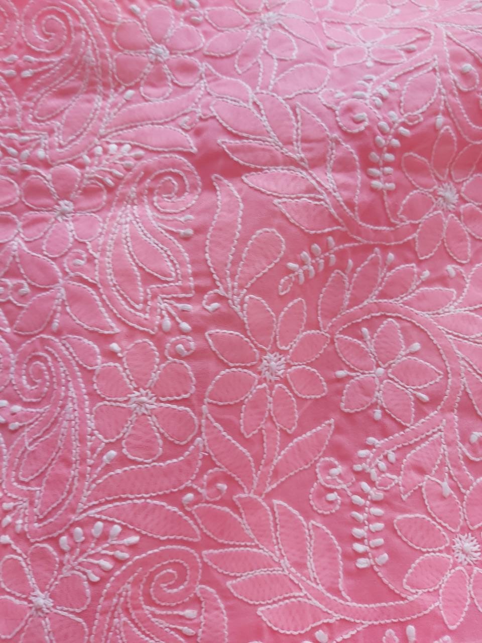 Carrot color cotton Jaalwork Kurta