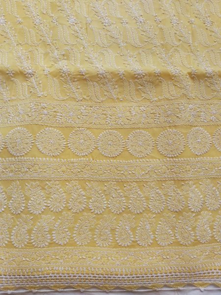 Chicken work churidar best sale materials
