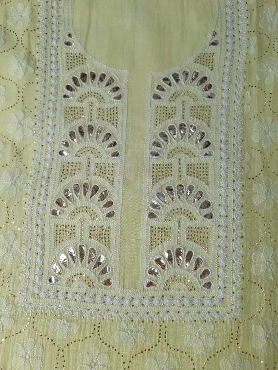 Mul Chanderi Mukaish work set