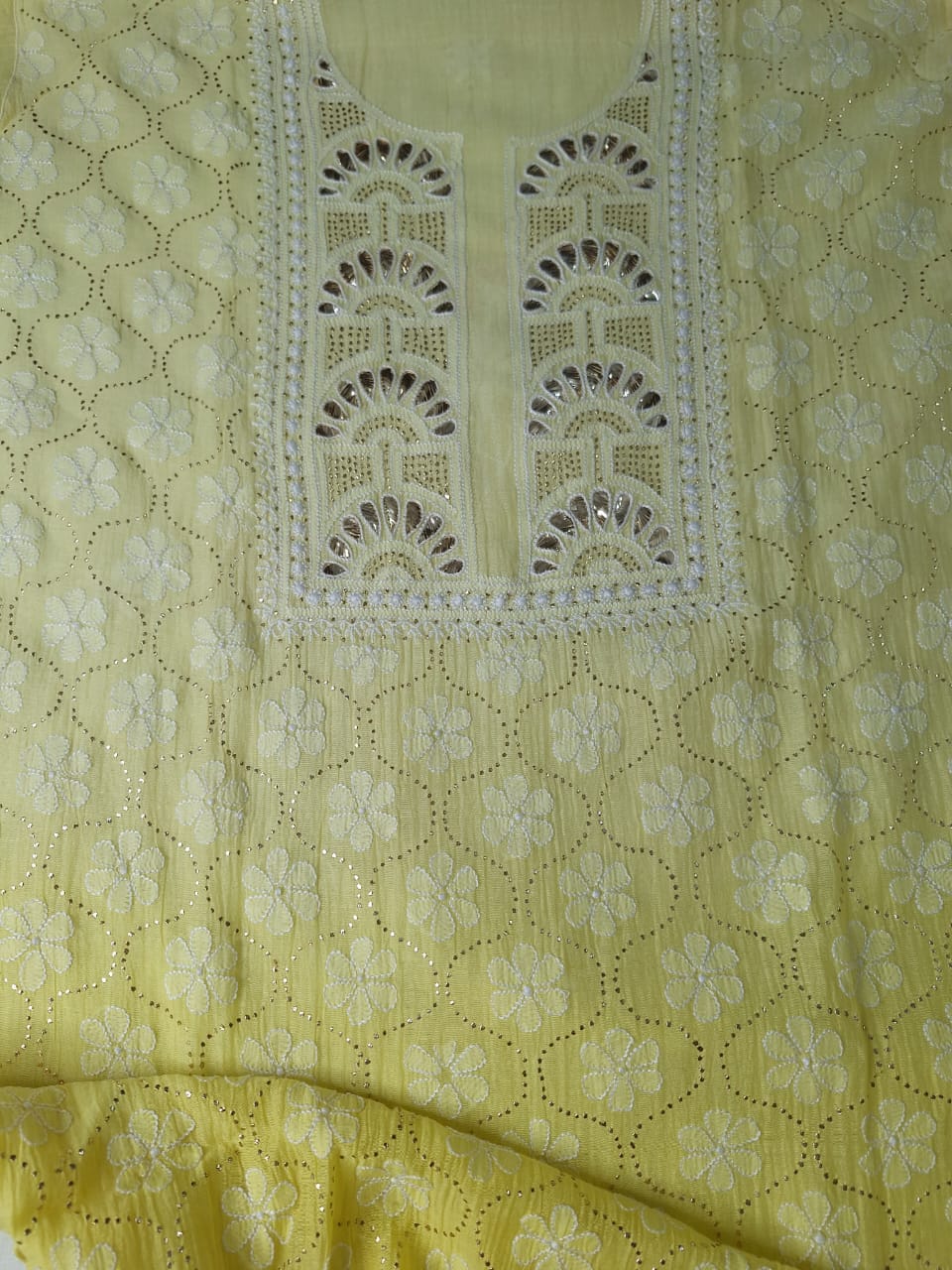 Mul Chanderi Mukaish work set