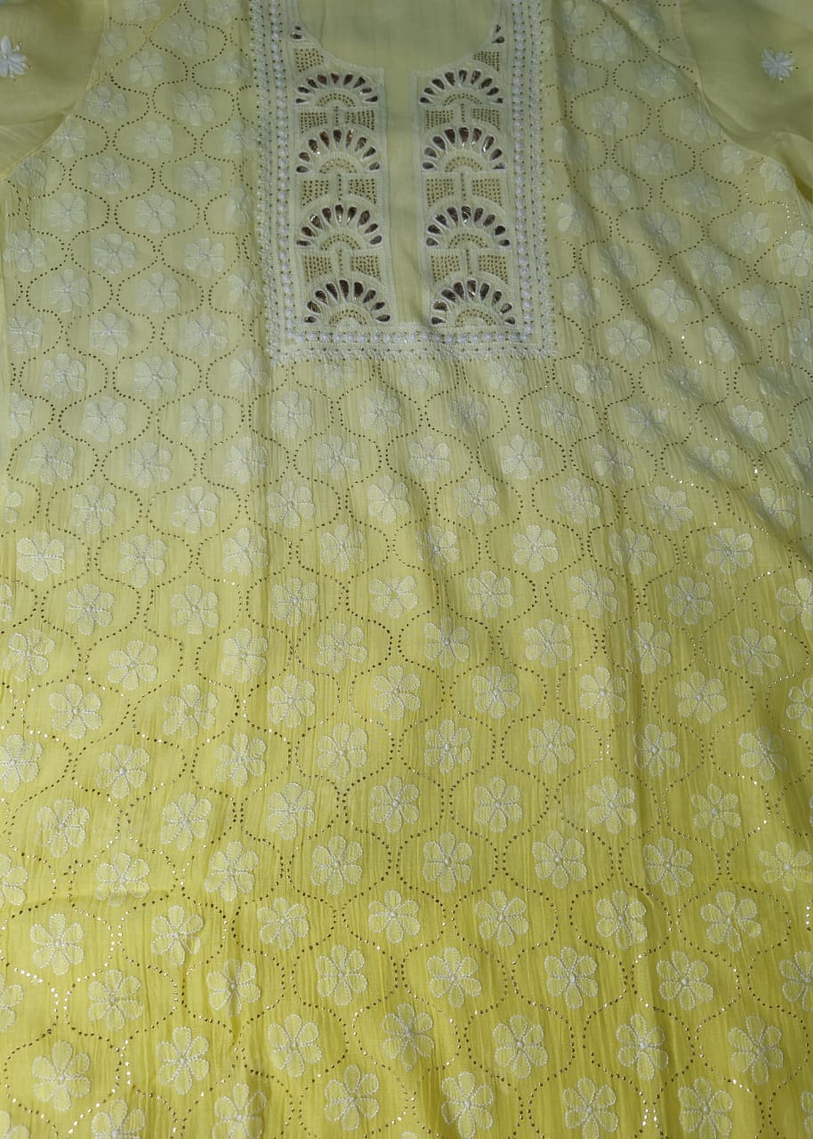 Mul Chanderi Mukaish work set