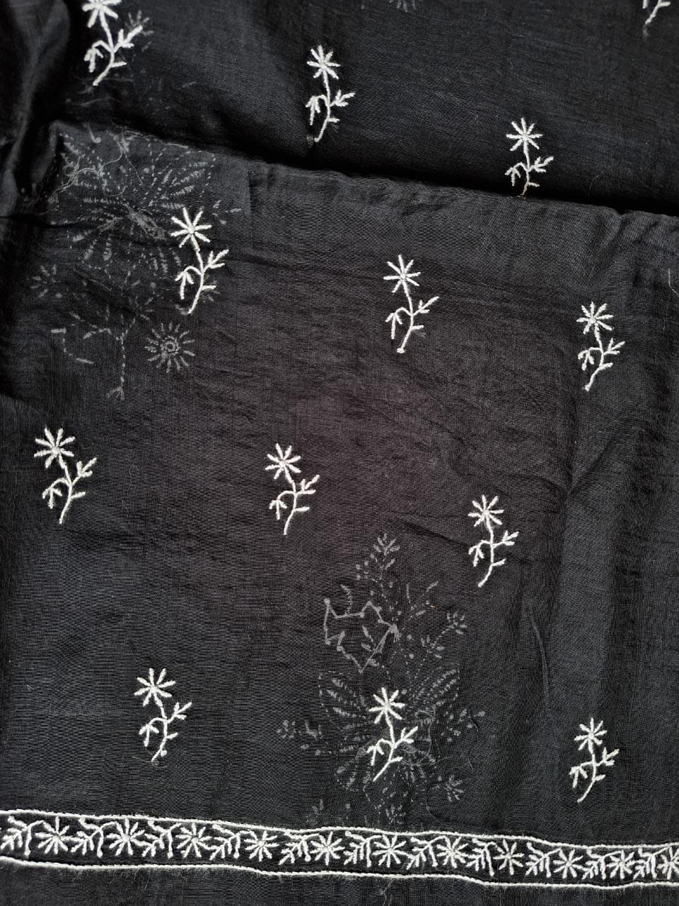 TITLI Black chanderi kurta and dupatta