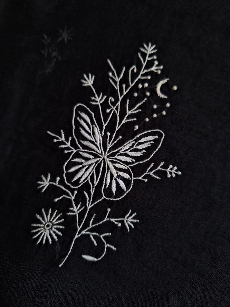 TITLI Black chanderi kurta and dupatta