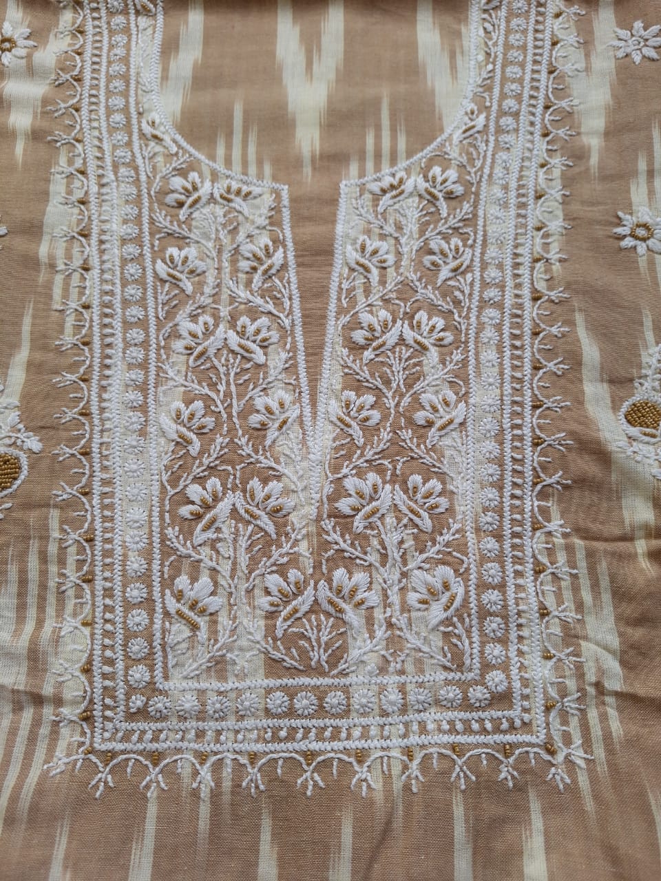 Pure Ikat cotton Kurta dupatta set