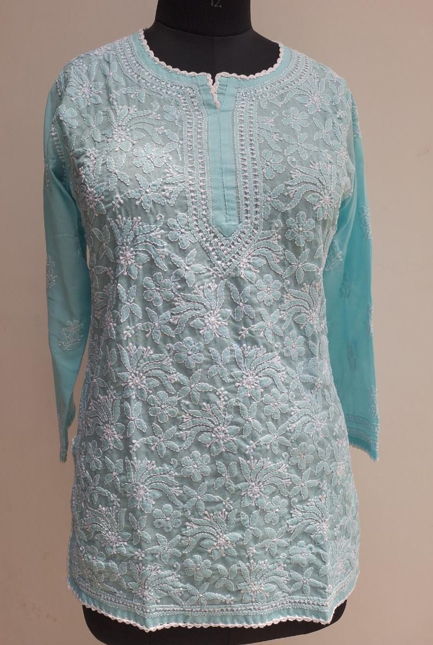 Sky blue Short top