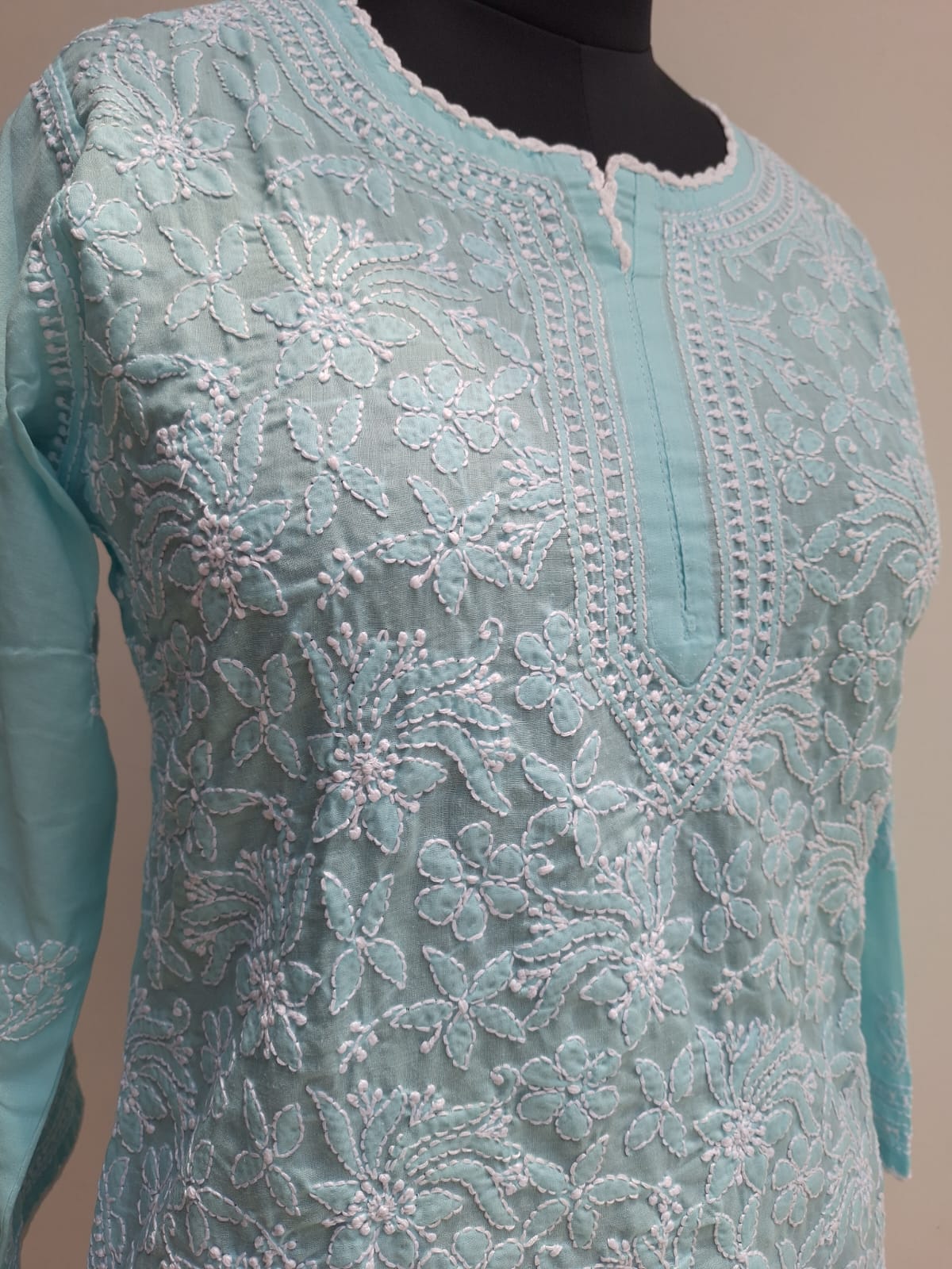 Sky blue Short top