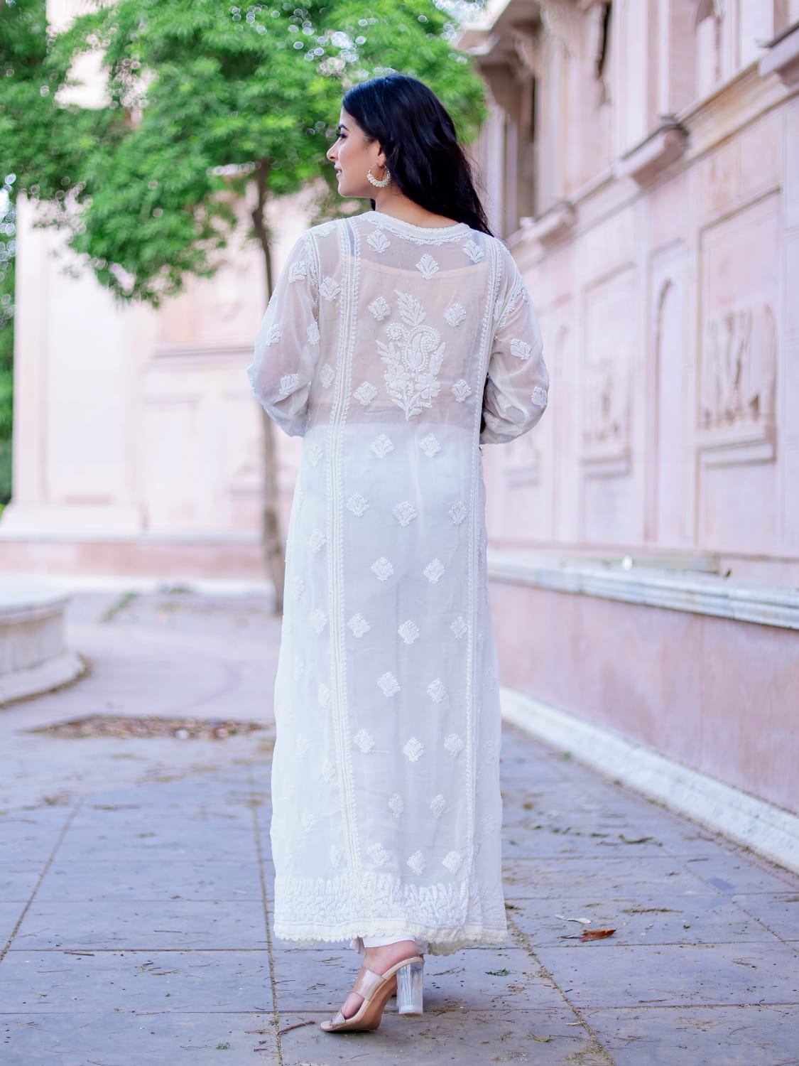 Georgette Angarkha style Kurta