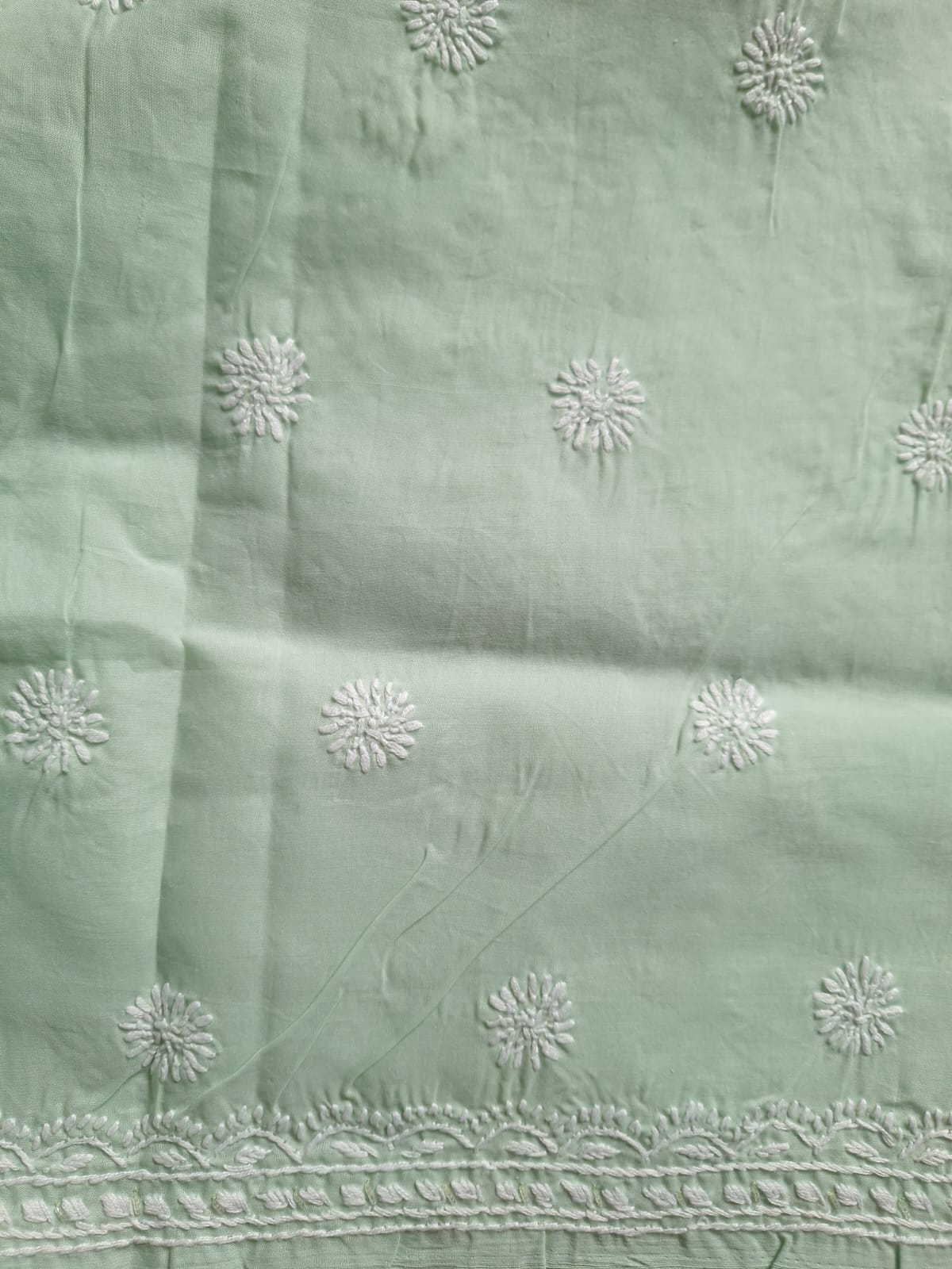 Sage Green Kurta with Embellishments