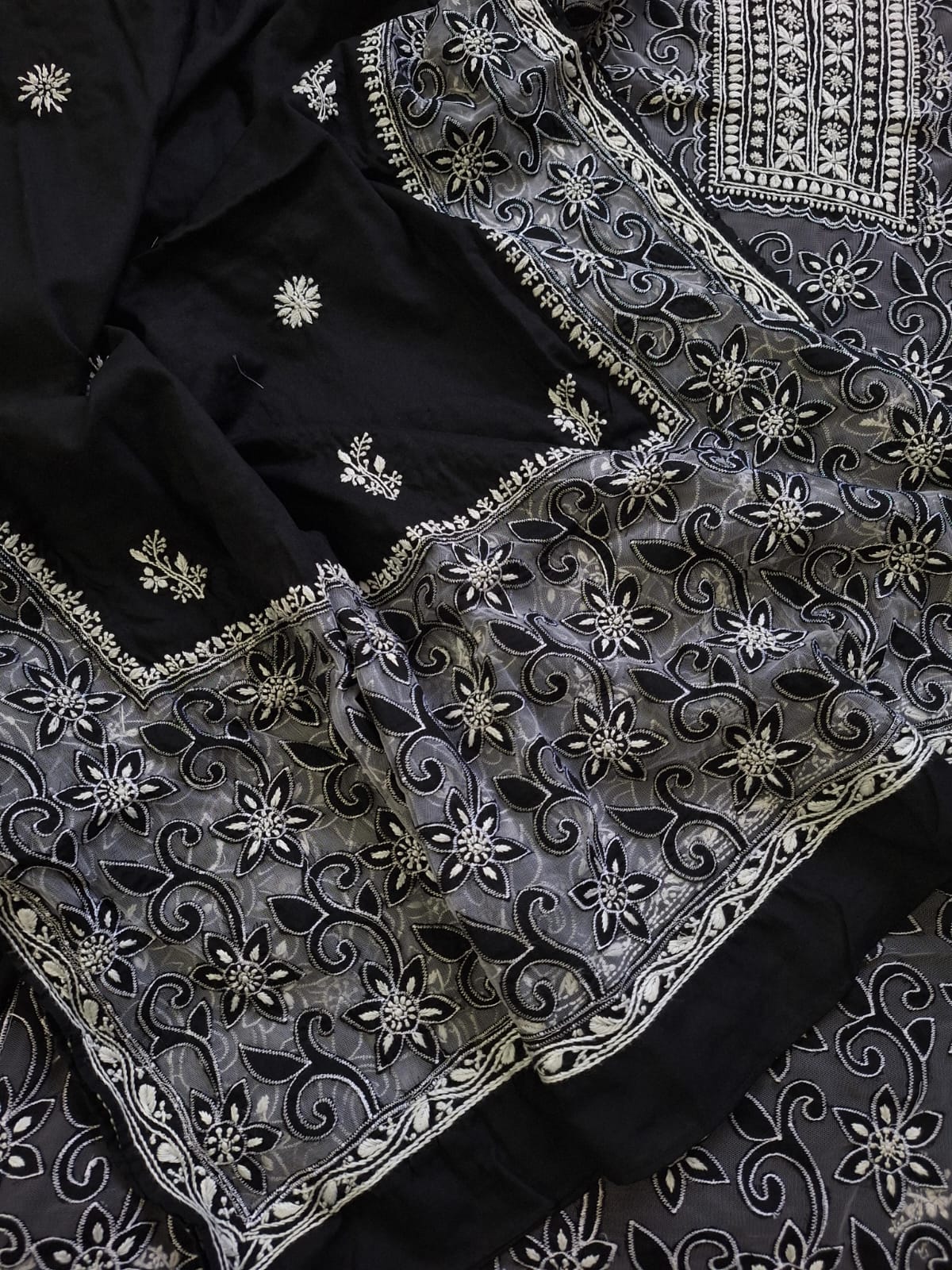 Cotton Kurta and dupatta set with Cutwork