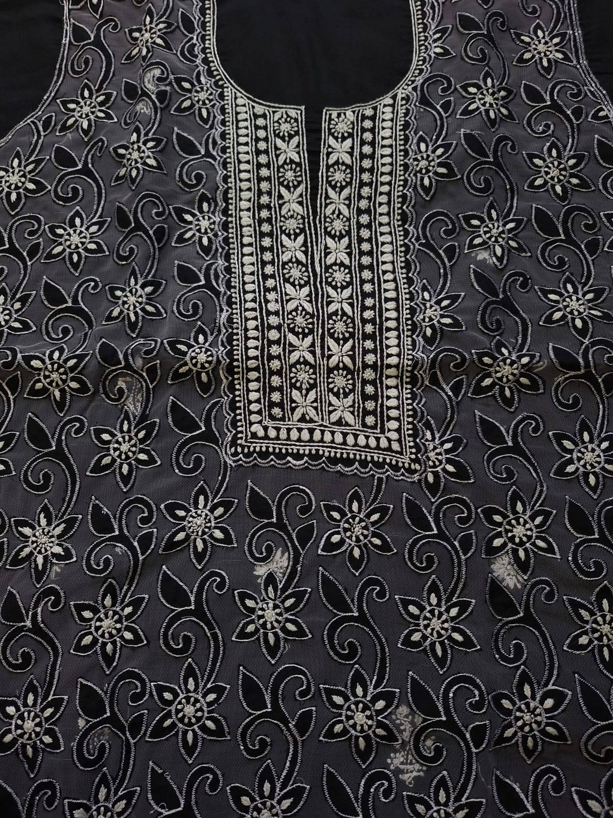 Cotton Kurta and dupatta set with Cutwork