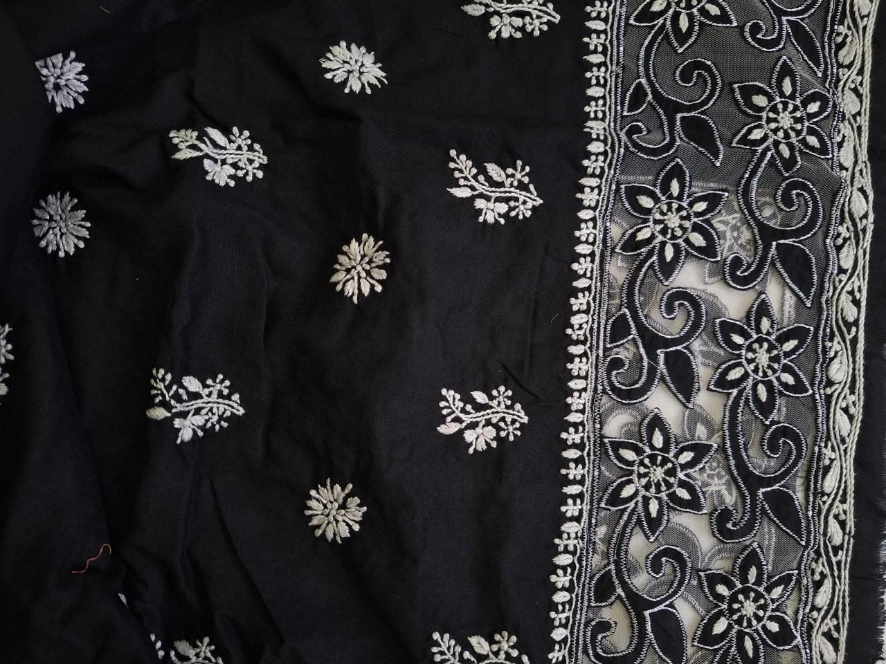 Cotton Kurta and dupatta set with Cutwork