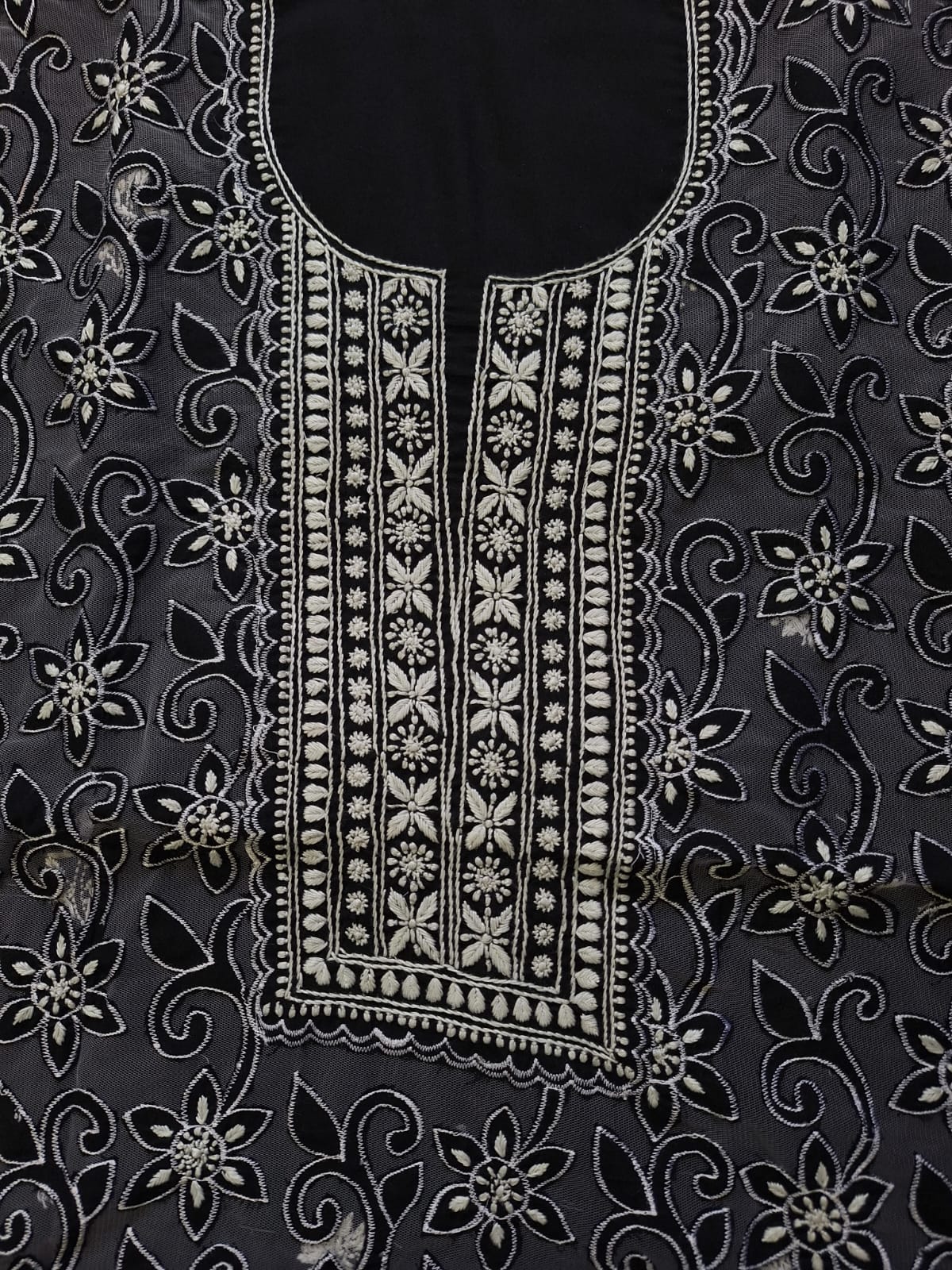 Cotton Kurta and dupatta set with Cutwork