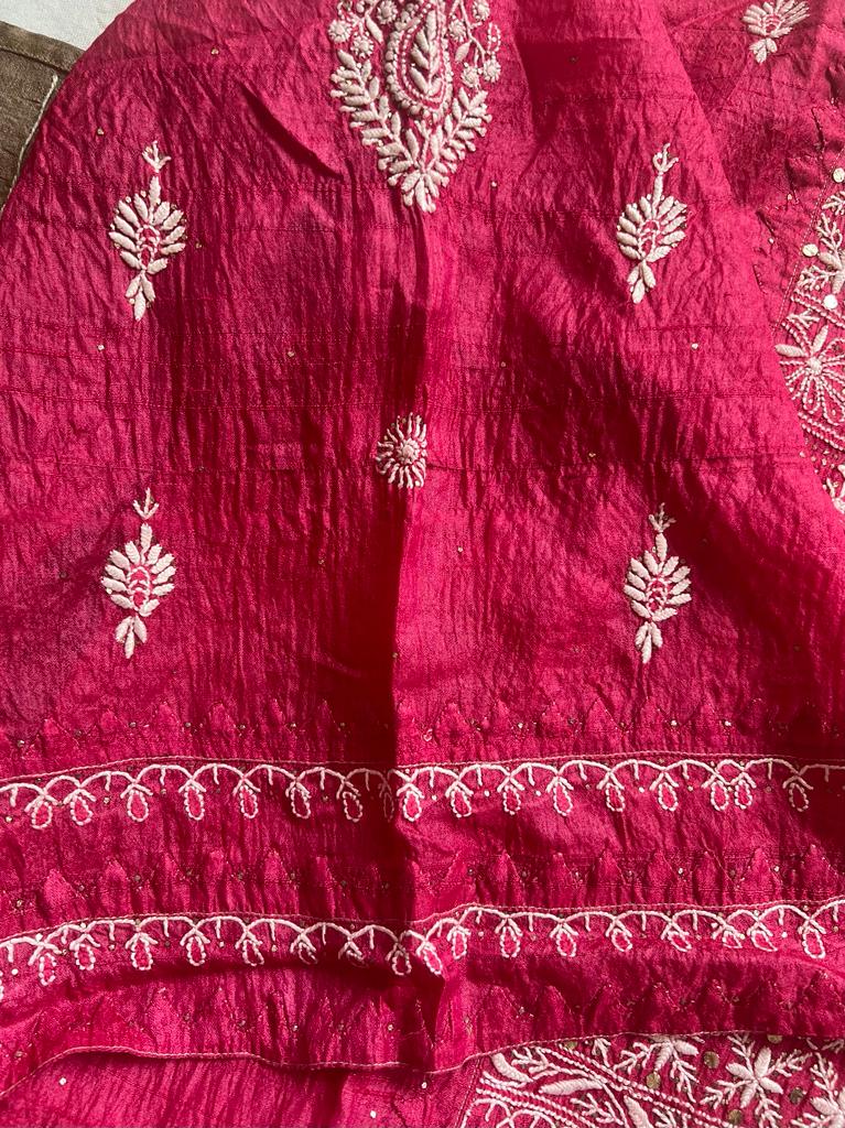 Semistitched Tussar Kurta