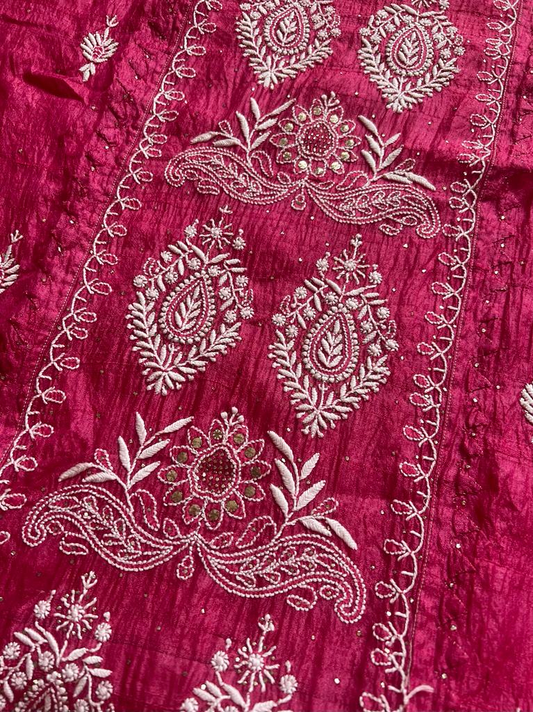 Semistitched Tussar Kurta