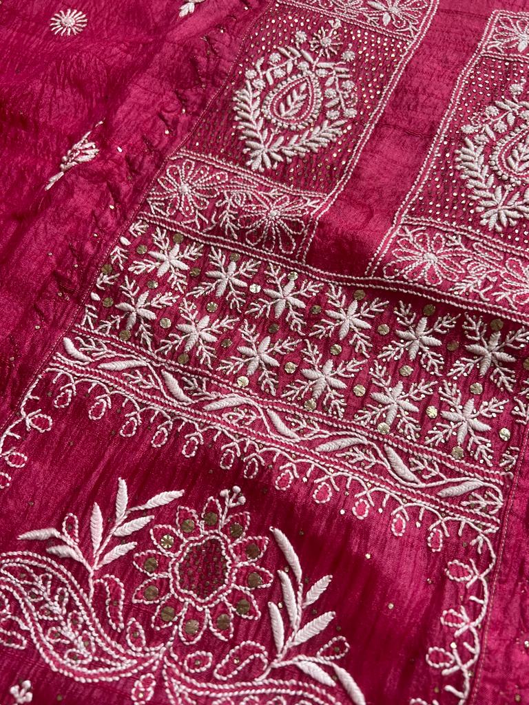 Semistitched Tussar Kurta