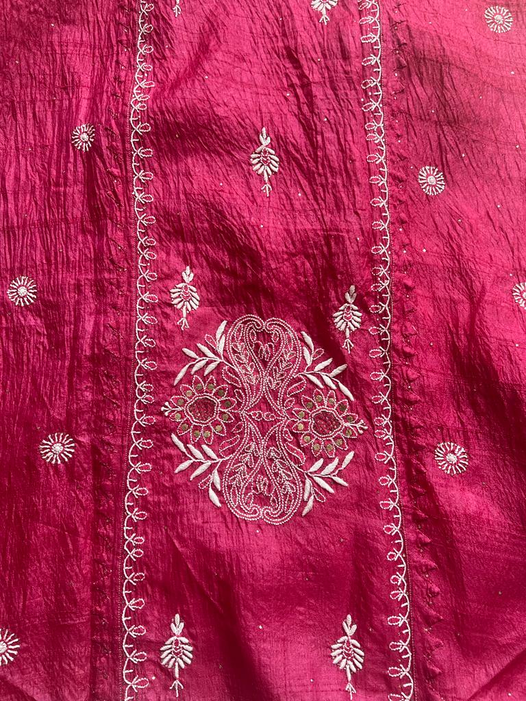 Semistitched Tussar Kurta