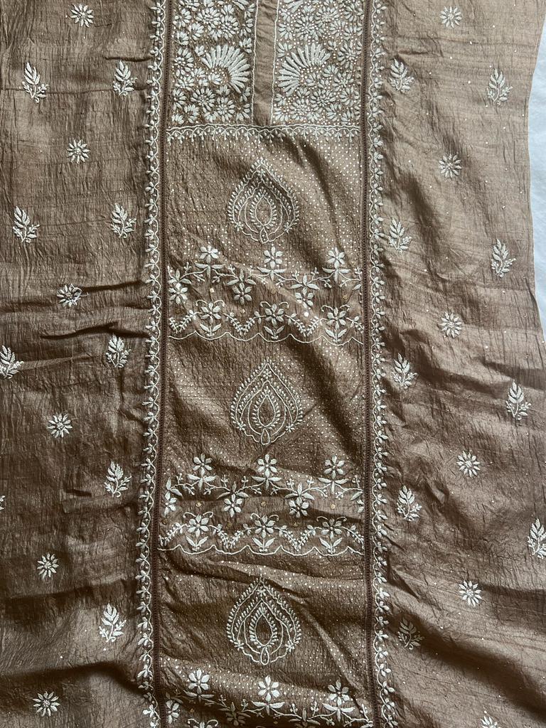 Tussar Silk semistitched Kurta