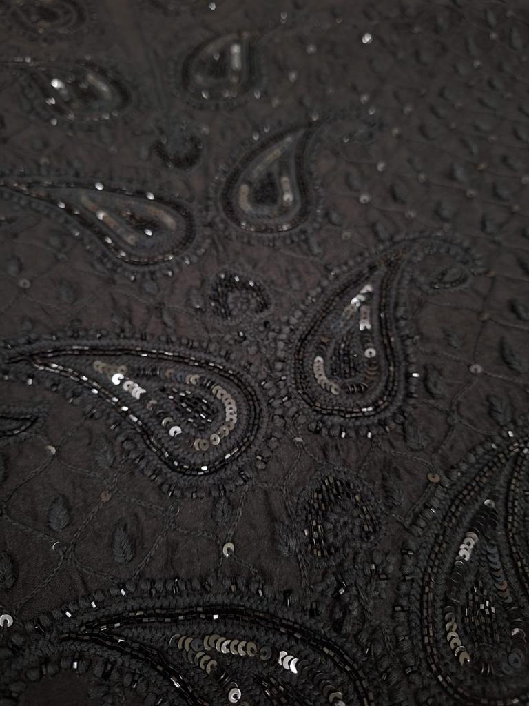 NAZM Pure organza silk Kurta and dupatta