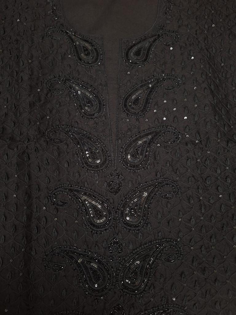 NAZM Pure organza silk Kurta and dupatta