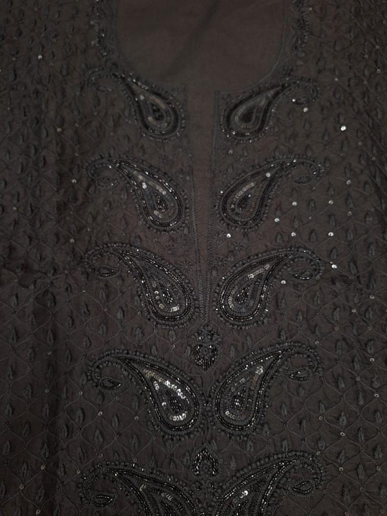 NAZM Pure organza silk Kurta and dupatta