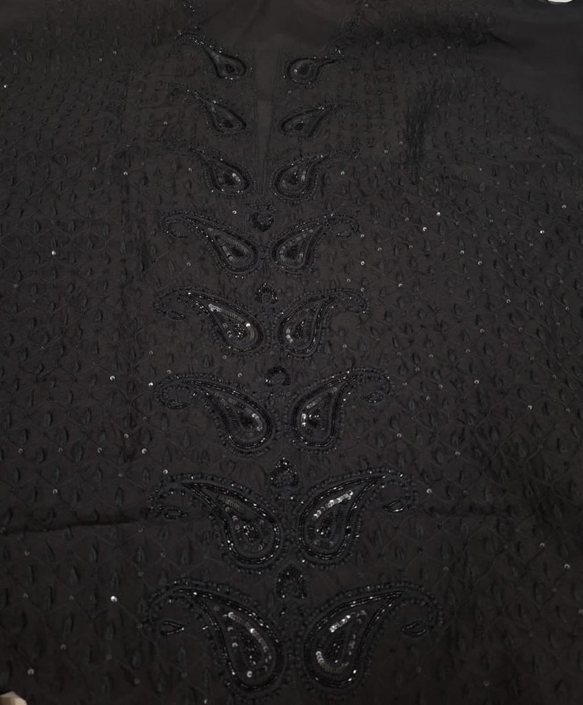 NAZM Pure organza silk Kurta and dupatta