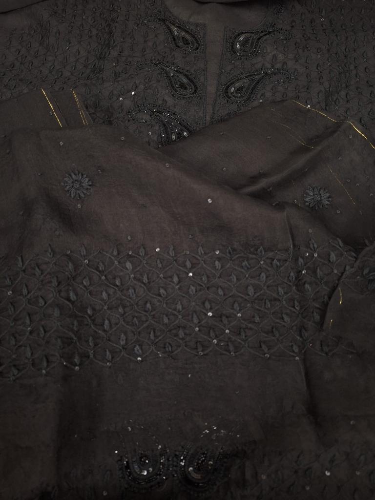 NAZM Pure organza silk Kurta and dupatta