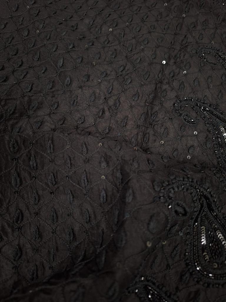 NAZM Pure organza silk Kurta and dupatta