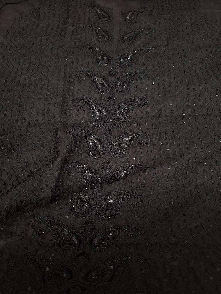 NAZM Pure organza silk Kurta and dupatta