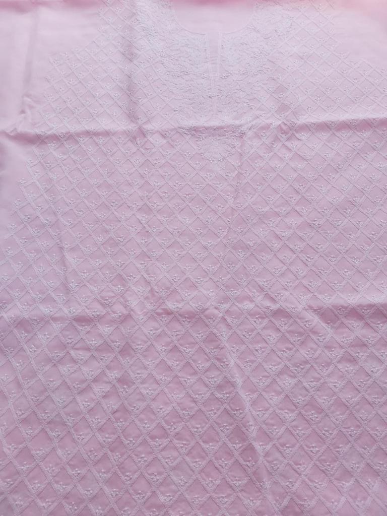 Baby Pink cotton hand embroidered Full set