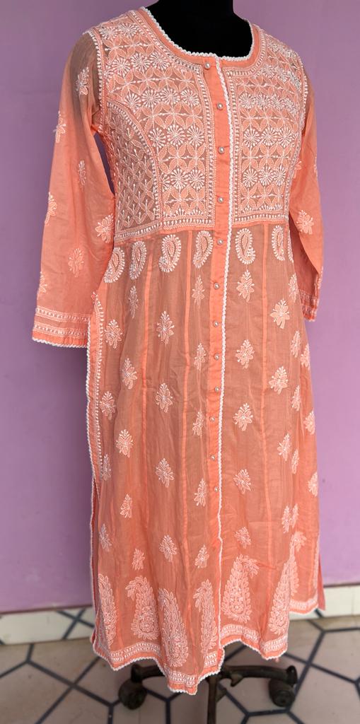 Nayara Cut Malmal full work Kurti