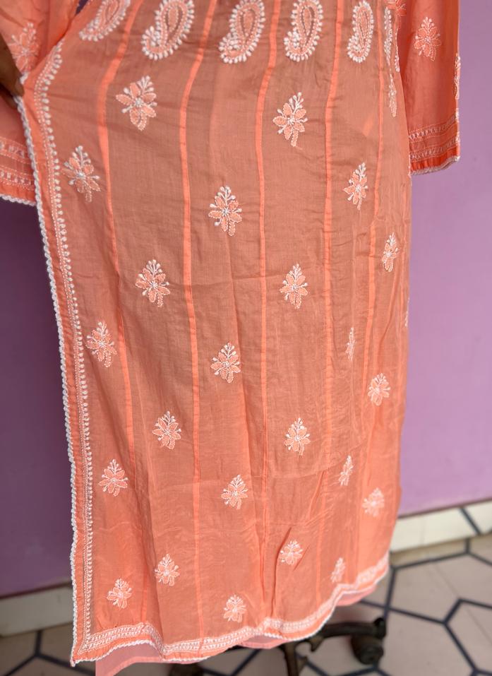 Nayara Cut Malmal full work Kurti