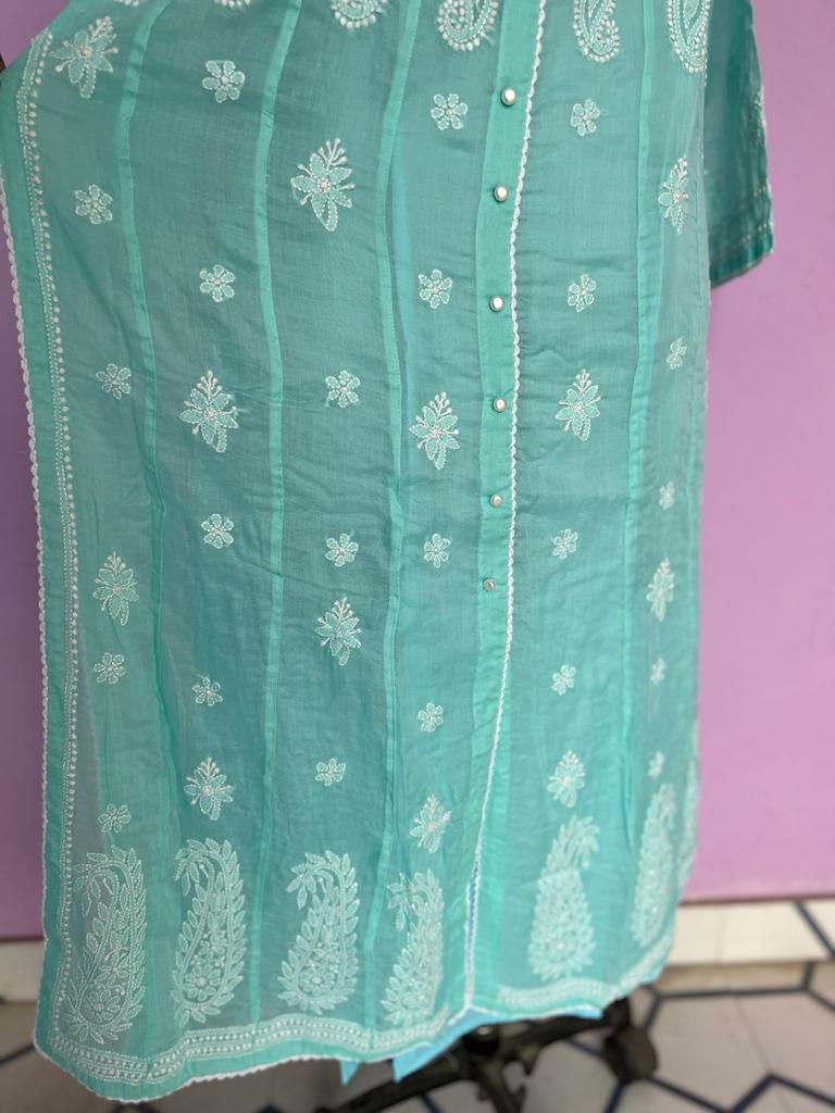 Nayara Cut Malmal Full work kurti