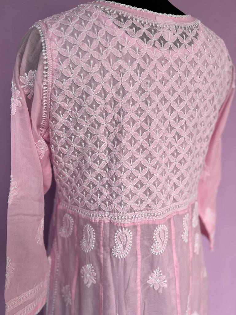 Nayara Cut Malmal Full work Kurti