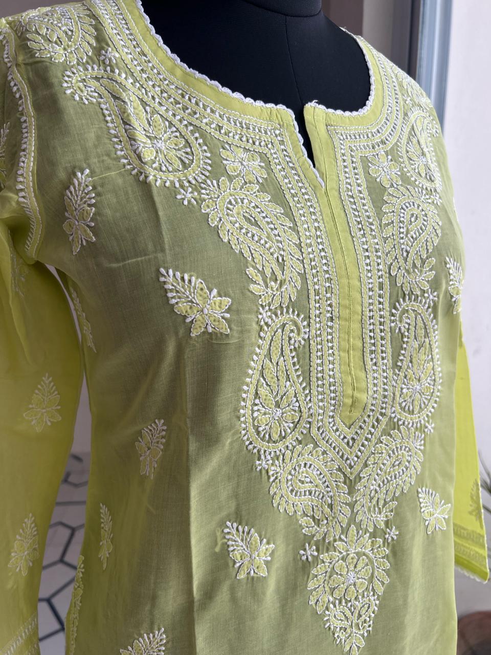 Cotton Kurti with Gala Buti