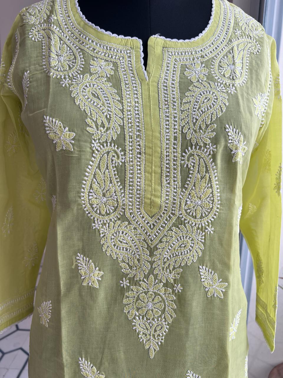 Cotton Kurti with Gala Buti