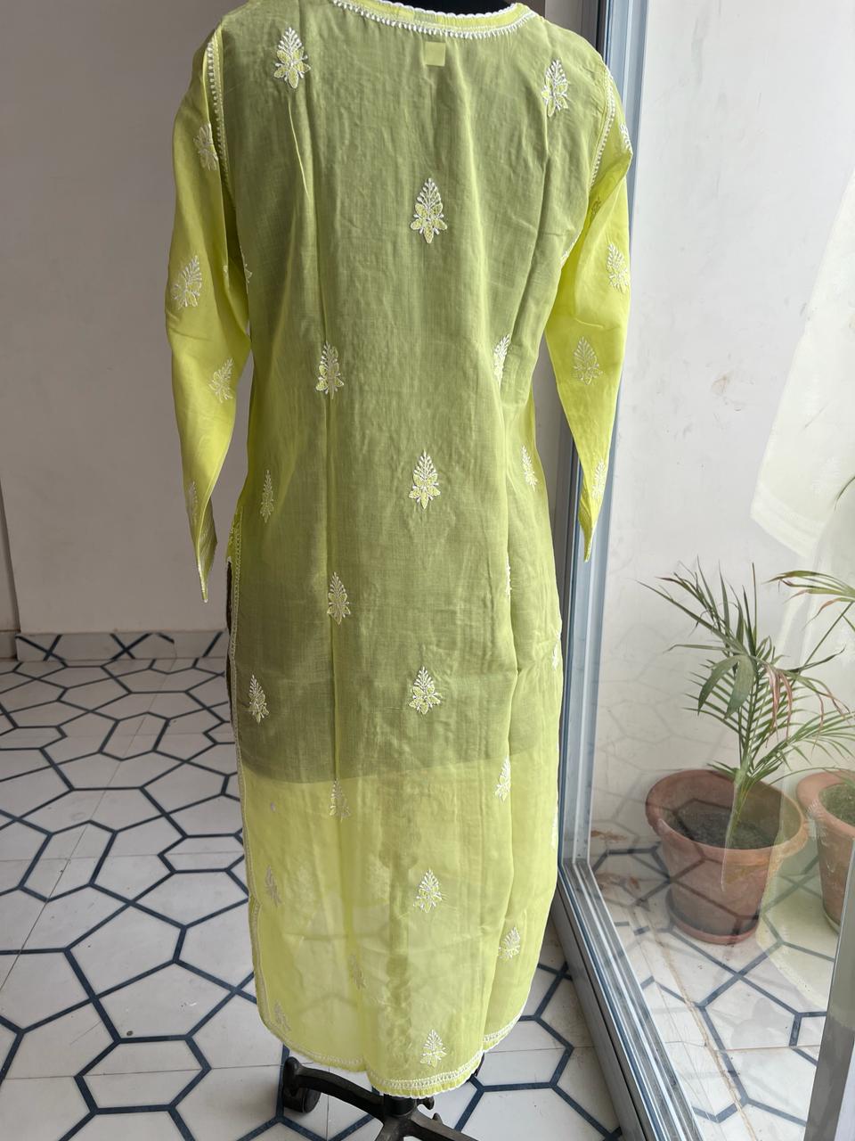 Cotton Kurti with Gala Buti